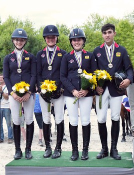 British Showjumping’s Team LeMieux win FEI Pony European Championships Team Silver